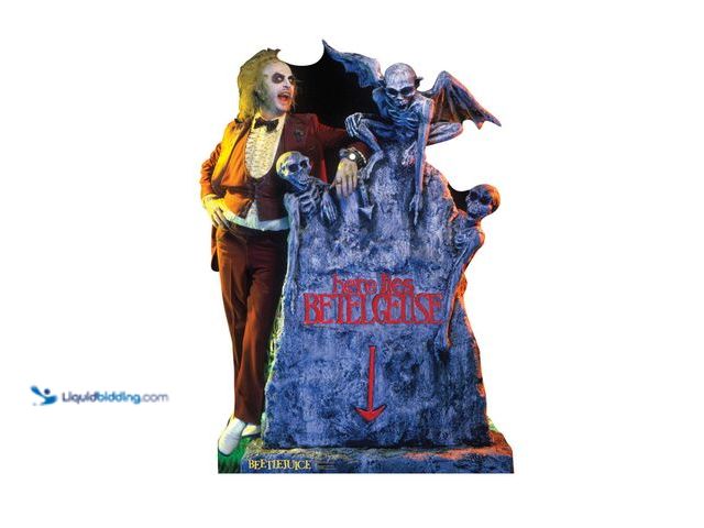 Lot 49-1566573 - Cardboard People Beetlejuice - Here Lies Betelgeuse Life Size Cardboard Cutout Standup - Beetlejuice...