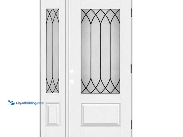 Lot 49-5510426 - Steves & Sons
Regency 51 in. x 80 in. 3/4Lite Spire Decorative Glass RHOS Unfinished White Fibergla...