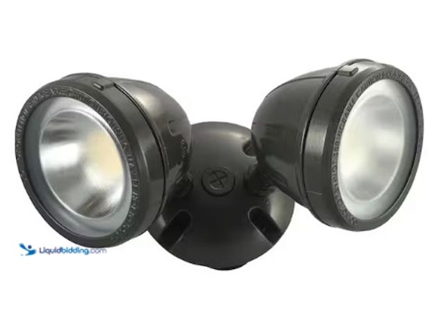 Lot 49-1625662 - Lot of (3) Commercial Electric 28-Watt 1100 Lumens CE Hardwired Bronze LED Landscape Flood Light Dua...