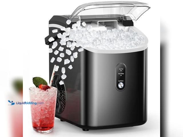 Lot 49-5488243 - COWSAR Nugget Ice Makers Countertop, Pebble Ice Maker Machine with Soft Chewable Ice, 34Lbs/24H, Sel...