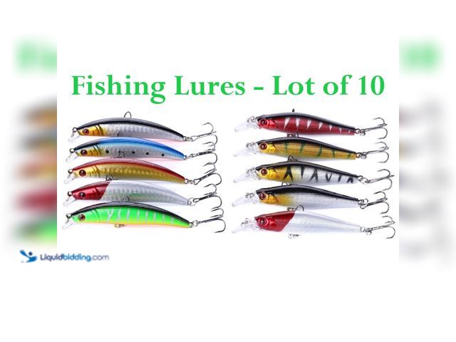 Lot 49-1616228 - Lot of 10 Crankbait Fishing Lures including (5) 3.54" 8g and (5) 3.54" 8.5g - NEW - The set includes...