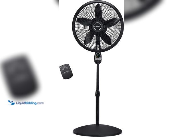 Lot 49-5554316 - Lasko Cyclone Oscillating Pedestal Fan - Adjustable to 54" - 1843 - Black | Remote Control, Cooling ...