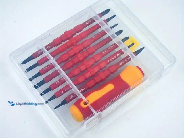 Lot 49-1816630 - New Insulated Electrician Screwdriver Set - 8pcs