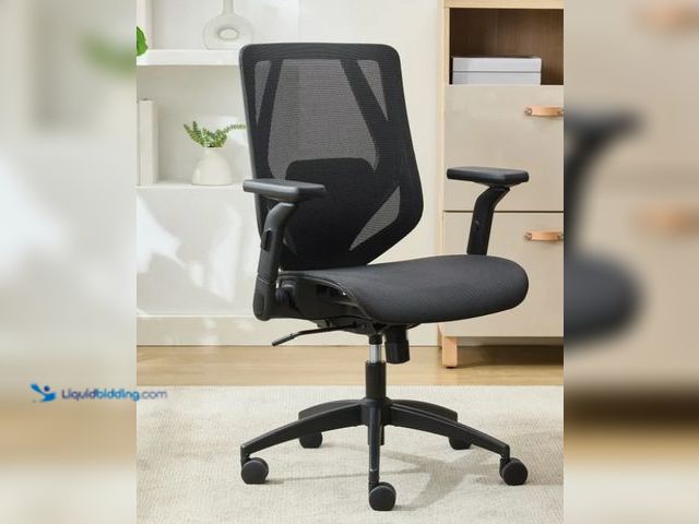 Lot 49-5538906 - TrueWellness All Mesh Office Chair. Item 1812395 | Model 52913-BLK. Used with attachments. NO hardwa...
