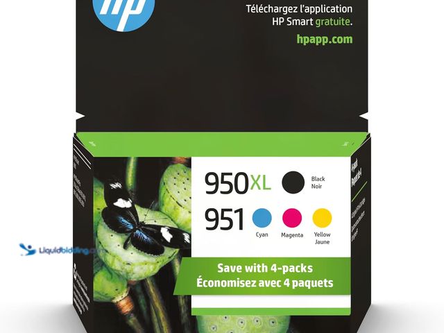 Lot 49-5437669 - HP Original 951 Cyan, Magenta, Yellow / 950XL Black Ink Cartridges (4-Pack) | Works OfficeJet 8600 S...