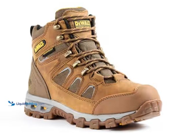 Lot 49-1574657 - DEWALT Men's Grader PT Size 11(M) Wheat Poseidon Leather/Nylon Waterproof 6" Work Boots - Soft Toe, ...