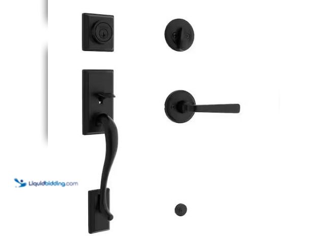 Lot 49-1577412 - Kwikset Hawthorne Single Cylinder Door Handle set w/Trafford Handle featuring Smart Key Security in ...