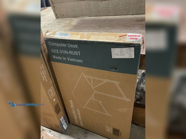 Lot 49-5463386 - Computer Desk with Storage Bag and Headphone Hook, 31 in Small Home Office Writing Study Desk Modern...