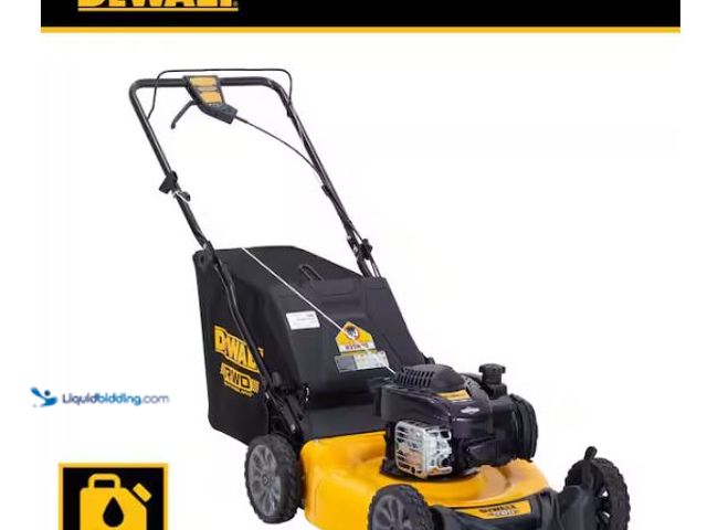 Lot 49-1627594 - DEWALT 21 in. 150cc Briggs and Stratton 625ex Engine Rear Wheel Drive 2-in-1 Gas Self Propelled Walk...