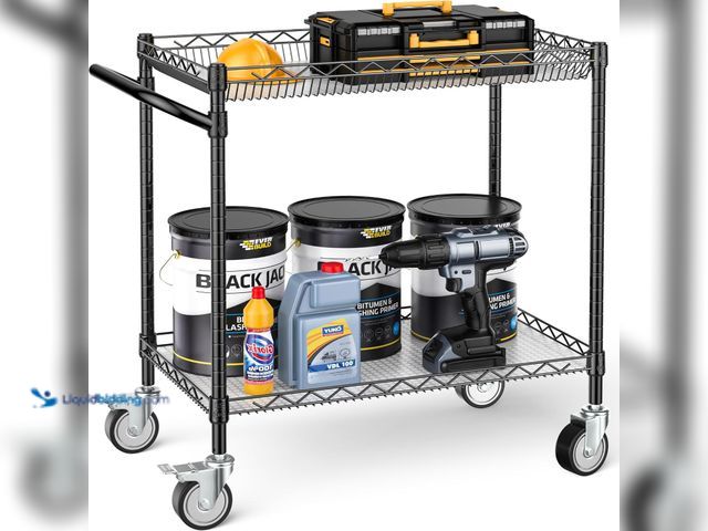 Lot 49-5413261 - Leteuke Utility Tool Carts with Wheels, 900LBS Capacity Heavy Rolling Cart with Hand, Outdoor Grill ...