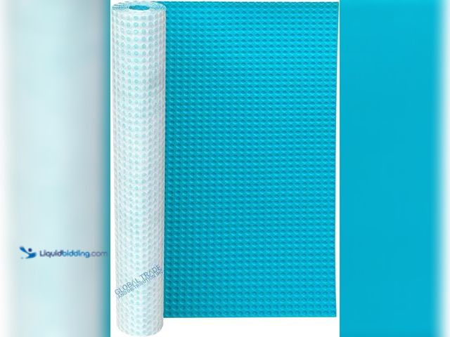 Lot 49-5435376 - Uncoupling Waterproofing Membrane Roll, 54 Sq Ft (3.3 Ft x 16.4 Ft), 1/8'' Anti-Fracture Mat, Crack ...