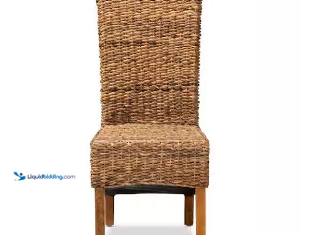 Lot 49-5573162 - bali & pari Trianna Natural Seagrass Dining Chair, Unused
