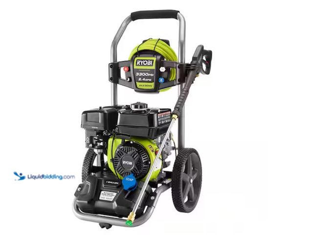 Lot 49-1575476 - RYOBI 3300 PSI 2.4 GPM Cold Water Gas Pressure Washer with 212cc Engine, Model # RY80589, Used, Scuf...