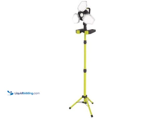 Lot 49-1627509 - BEYOND BRIGHT 70-Watt Tower Light with Tripod Stand Model #6066329, New, Has Attachments, Unable To ...