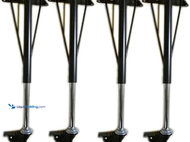 Lot 49-2022787 - (4-Pack) Heavy Duty Adjustable Long Tapered Legs With Casters, Model # B00TYNW0S4, Unused, Has attac...