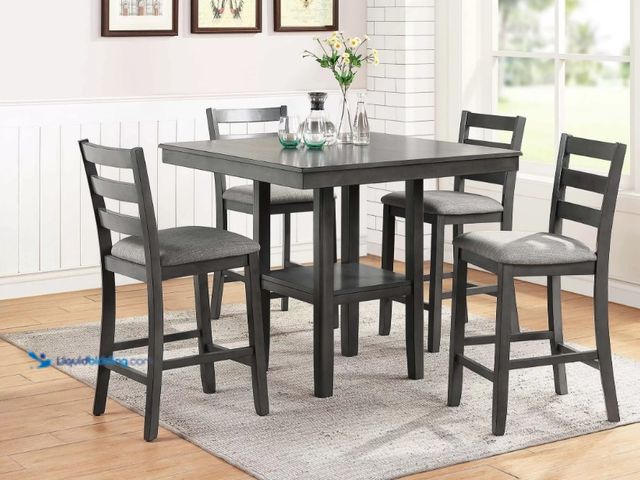 Lot 49-1520001 - 5-Pcs Counter Height Dining Set, model # F2552, unused.  Ref#HD-PA0804