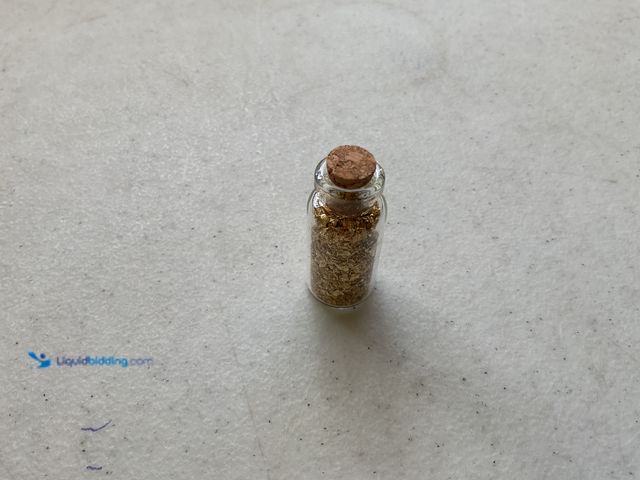 LiquidBidding - Lot 49-3503888 - RARE ONE INCH GLASS VILE OF PURE 24K ...