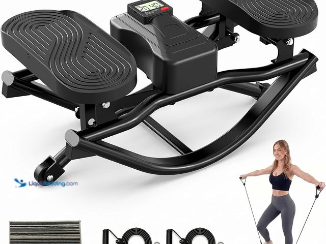 Lot 49-3564216 - Rocking Stepper Side to Side for Exercise at Home, Low-Impact Rock Stepper Machine with Resistance B...