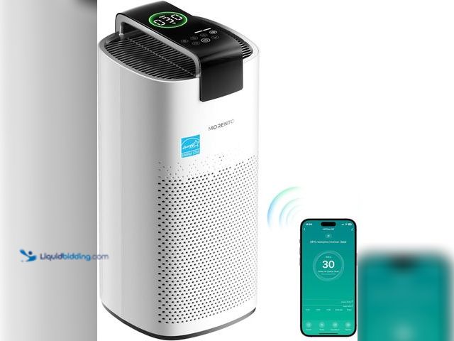 Lot 49-5405728 - MORENTO Air Purifiers for Home Large Room Up to 2050 Ft² with PM 2.5 Air Quality Sensor, Smart WiFi ...