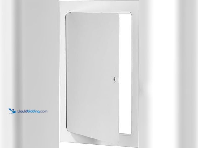 Lot 49-5477911 - Premier 12x24 Universal Steel Flush Access Panel Door w/Screwdriver Latch, White Prime Coat Finish, ...