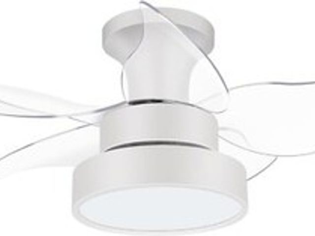 Lot 49-5416025 - LEDMO Ceiling Fans with Lights and Remote Control, 24 inch White. Unused
