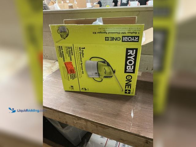 Lot 49-5413233 - RYOBI
ONE+ 18V Cordless Battery 1 Gal. Chemical Sprayer with 2.0 Ah Battery and Charger Unused