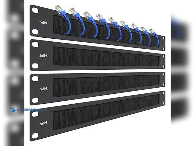 Lot 49-3480432 - Lot of (8) Persea 1U Blank Rack Mount Panel Spacer for 19-Inch Server Network Rack Enclosure Or Cabi...