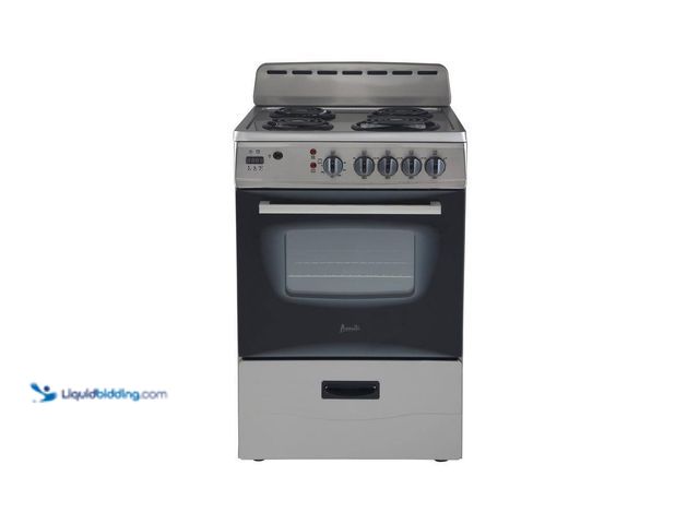 Lot 49-5509991 - Avanti 24 in. 2.6 cu. ft. Single Oven Electric Range in. Stainless Steel. Model # ERU240P3S, Factory...
