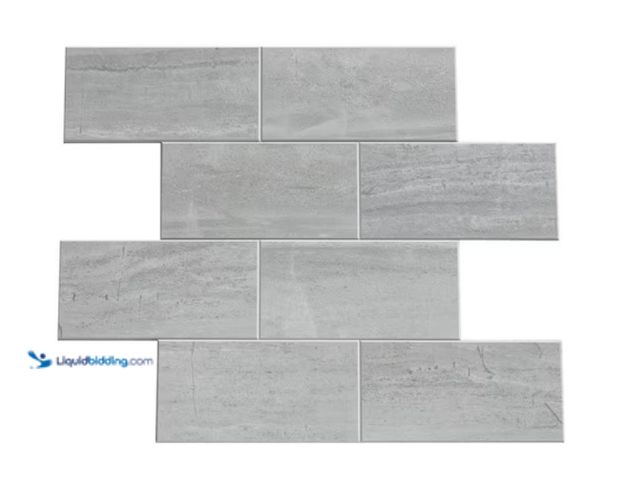 Lot 49-2000832 - Approx. (14) sq. ft. of Aspect Collage Gray Subway 12.13 in. x 15 in. PVC Peel and Stick Tile (1 sq....