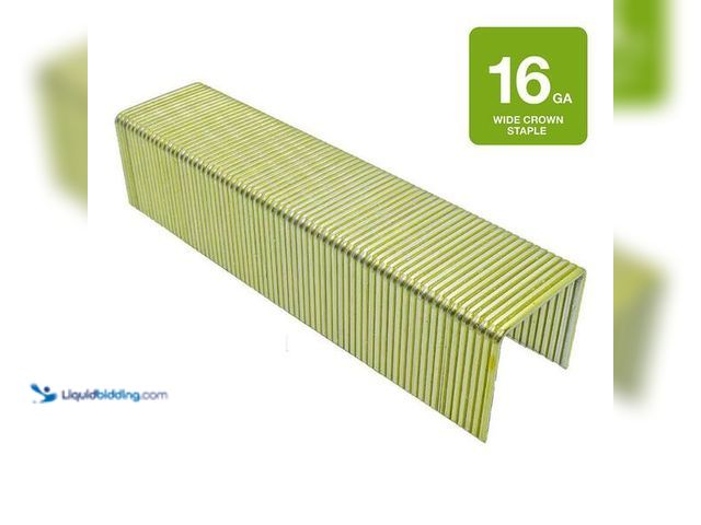 Lot 49-5452269 - Grip-Rite
1 in. x 3/4 in. 16-Gauge Adhesive Collated Electrogalvanized P-Style Wide Crown Finishing...