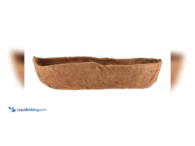 Lot 49-5552022 - QTY 3 -  Vigoro Brown Molded Coconut Fiber Trough Replacement Liner (8 in. L x 36 in. W x 7.3 in. H)...