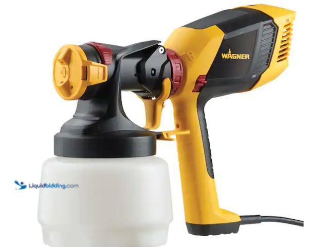 Lot 49-1631864 - Wagner Control Stainer 350 Handheld HVLP Stain Sprayer, Model # 0529041, Slightly used, Has attachme...