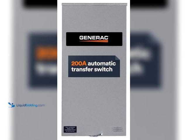 Lot 49-1520027 - Generac 200 Amp Single Phase Generator Automatic Transfer Switch - Service Entrance Rated - NEMA 3R ...