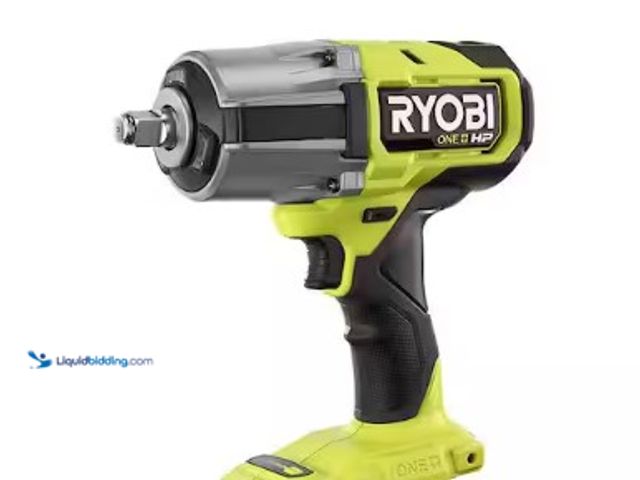 Lot 49-3615681 - RYOBI ONE+ HP 18V Brushless Cordless 4-Mode 1/2" High Torque Impact Wrench (Tool Only), No Battery, ...