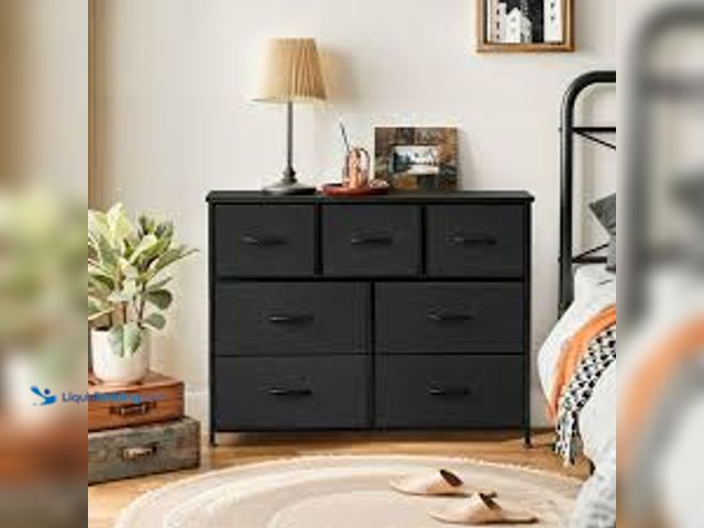 Lot 49-5458988 - Modern 7 Drawer Fabric Dresser, Chest of Drawer Organizer Storage Cabinet for Bedroom Clothes Closet...