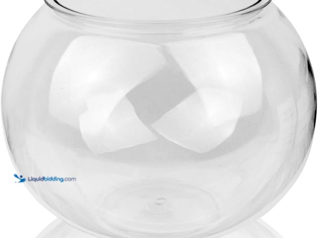 Lot 49-5453126 - Newpol （Large Size） 3 Gallon Plastic Fish Bowl, Aquarium Fish Tank 11.5 Liters. [Model: B0CNV9VXZ3] ...
