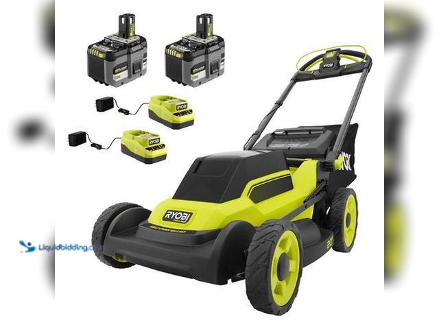 Lot 49-2024875 - RYOBI ONE+ HP 18V Brushless 20 in. Cordless Battery Walk Behind Self-Propelled Lawn Mower w/ (2) 6.0...