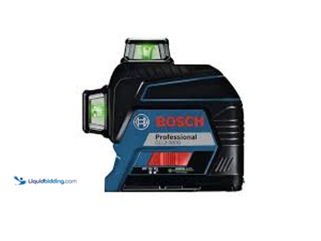 Lot 49-5483587 - Bosch 300 ft. Green 360-Degree Self Leveling Laser with Visimax Technology. Model # GLL3-300G. Unuse...
