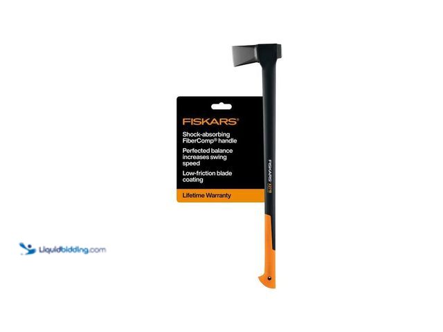 Lot 49-2024572 - Fiskars X27 6.3 lb. Super Splitting Axe with 36 in. Shock-absorbing Handle. Model # 1050258. MSRP $7...
