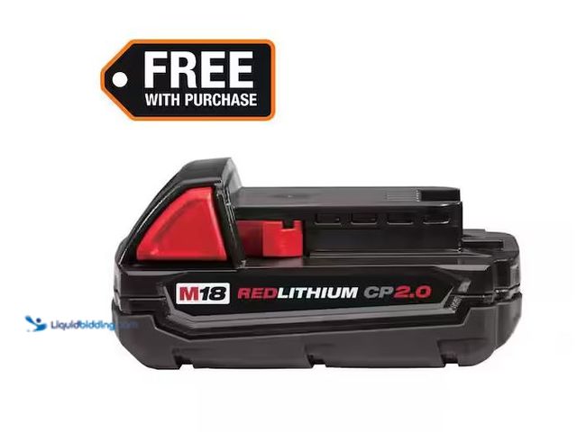 Lot 49-5573075 - Milwaukee
M18 18-Volt 2.0 Ah Lithium-Ion Compact Battery, Unused