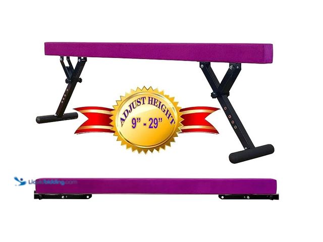 Lot 49-1630725 - MARFULA Adjustable Balance Beam 8-Ft Gymnastic Beam Adjustable Height for Kids and Teenage of All Gy...