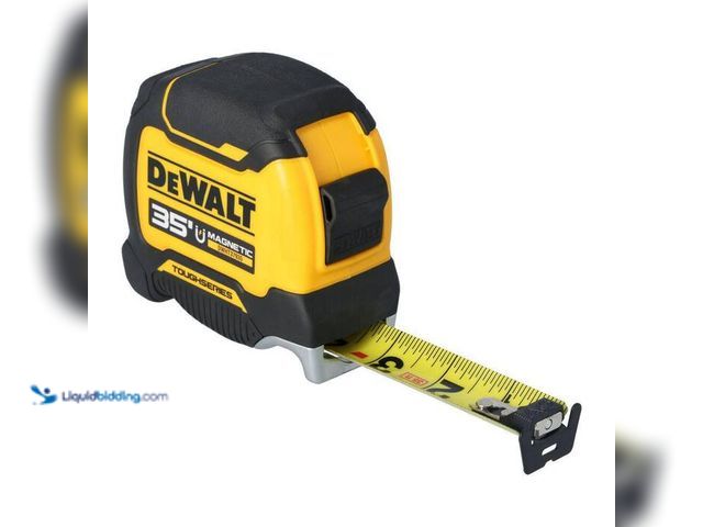 Lot 49-2024336 - DEWALT ToughSeries 35 ft. Tape Measure with Finger Brake. Model # DWHT37935S. MSRP $46. Used. Scuffs...