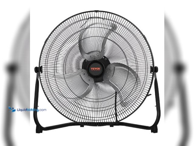 Lot 49-1557343 - VEVOR Floor Fan, 3 Speeds High Velocity Heavy Duty 18 Inch Industrial Fan, 4000 CFM 360° Adjustable ...
