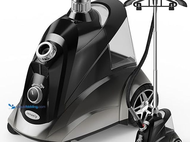 Lot 49-3525612 - Steamer for Clothes, Jenaely 1500W Standing Garment Steamers, 35s Fast Heat-up, 80 Mins of Continuou...