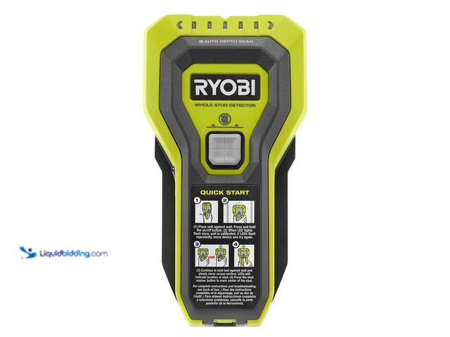 Lot 49-1548592 - RYOBI Whole Stud Finder. Model # ESF5002. Slightly Used.  Ref#AHDPA1023