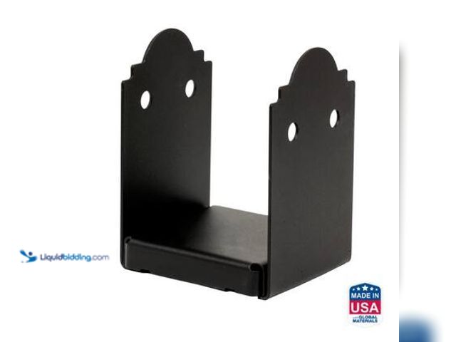Lot 49-5559557 - Simpson Strong-Tie Outdoor Accents Mission Collection ZMAX, Black Powder-Coated Post Base for 6x6 Ac...