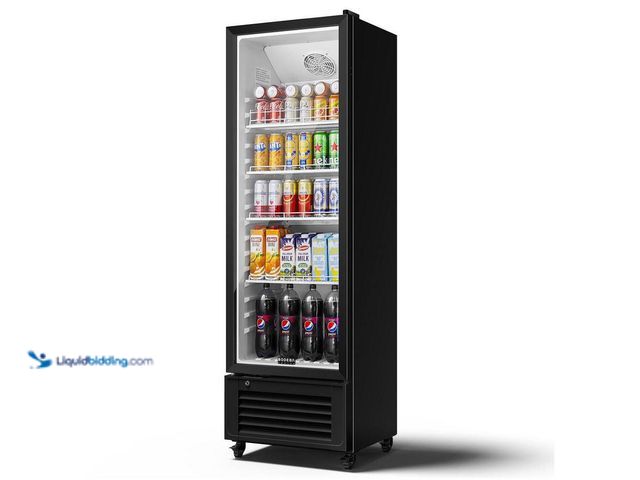 Lot 49-3564005 - 23.4 in. W 10.2 cu. ft. Single Zone 264 Cans Beverage Cooler, Merchandiser Refrigerator with Adjusta...