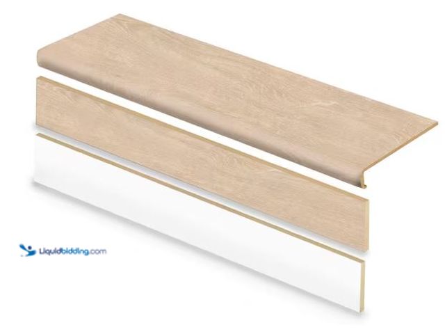 Lot 49-5490144 - Cap A Tread
Kings Cottage 47 in. L x 12.15 in. W x 2.28 in. T Laminate Stair Tread and Reversible R...