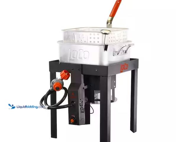 Lot 49-1576623 - LOCO 12 Qt. Fish Fryer with Sure Spark Model # LCFFSS12, Unused, Has Attachments, Factory Packed  Re...