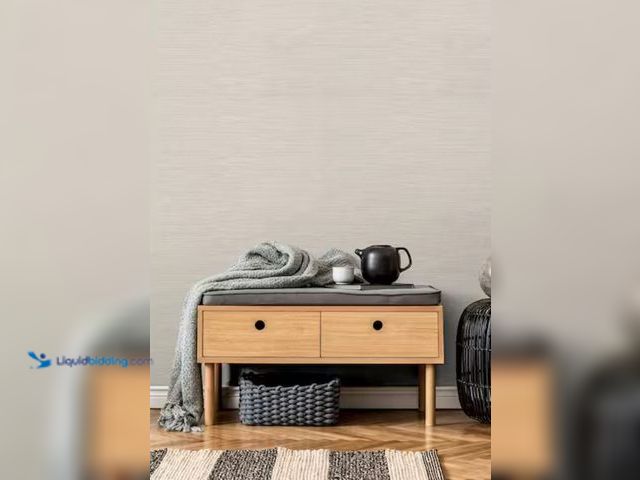 Lot 49-2003624 - Approx. (60) sq. ft. of A-Street Prints Essence Cream Linen Texture Vinyl Strippable Wallpaper (Cove...